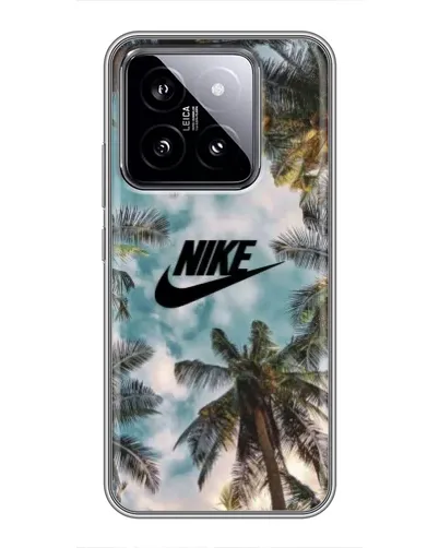 Чохол для Xiaomi 14 з картинкою «Тропічний принт Nike» Чохол для Xiaomi 14 з картинкою «Тропічний принт Nike»