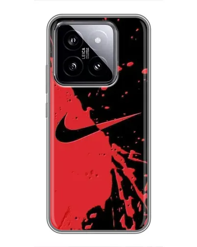Чохол для Xiaomi 14 з картинкою «Червоні бризки Nike» Чохол для Xiaomi 14 з картинкою «Червоні бризки Nike»