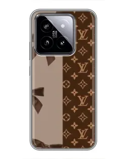 Чехол для Xiaomi 14 с картинкой «Louis Vuitton — банты»