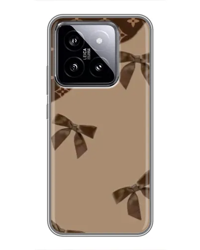 Чехол для Xiaomi 14 с картинкой «LV — кофейный атлас»
