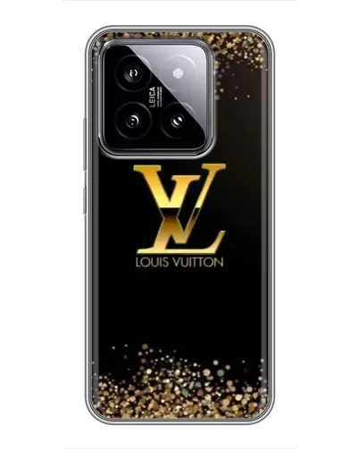 Чехол для Xiaomi 14 с картинкой «LV — золотые искры»