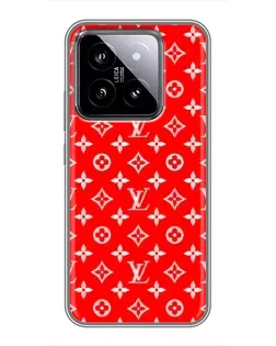 Чехол для Xiaomi 14 с картинкой «Яркий паттерн LV»