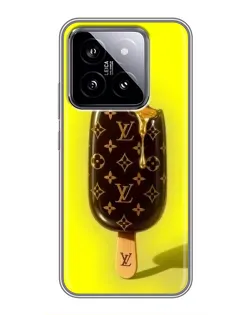 Чехол для Xiaomi 14 с картинкой «Мороженое от LV»
