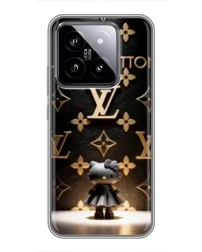 Чехол для Xiaomi 14 с картинкой «Монограмма с фигурой»