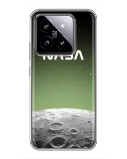 Чехол для Xiaomi 14 с картинкой «NASA — лунный градиент»