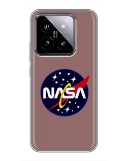 Чехол для Xiaomi 14 с картинкой «NASA — ретро космос»
