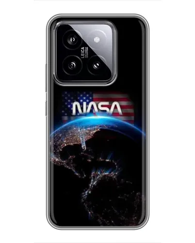 Чехол для Xiaomi 14 с картинкой «Земля из космоса NASA»
