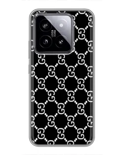 Чехол для Xiaomi 14 с картинкой «Gucci — сетчатый паттерн»