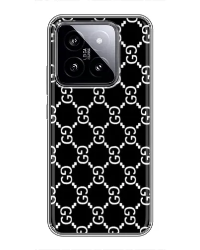 Чехол для Xiaomi 14 с картинкой «Gucci — сетчатый паттерн» Чехол для Xiaomi 14 с картинкой «Gucci — сетчатый паттерн»