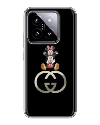 Чехол для Xiaomi 14 с картинкой «Минни Маус на лого» Чехол для Xiaomi 14 с картинкой «Минни Маус на лого»