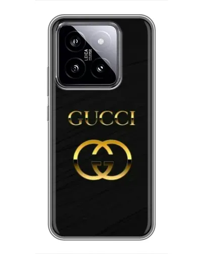 Чехол для Xiaomi 14 с картинкой «Золотой логотип Gucci» Чехол для Xiaomi 14 с картинкой «Золотой логотип Gucci»