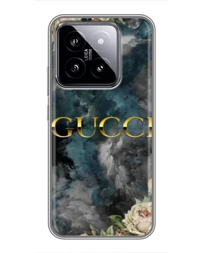 Чехол для Xiaomi 14 с картинкой «Абстрактные цветы Gucci» Чехол для Xiaomi 14 с картинкой «Абстрактные цветы Gucci»
