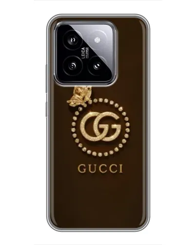 Чехол для Xiaomi 14 с картинкой «Gucci — золотая бабочка» Чехол для Xiaomi 14 с картинкой «Gucci — золотая бабочка»
