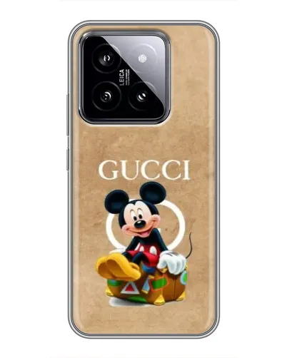 Чехол для Xiaomi 14 с картинкой «Микки Маус Gucci — крафт» Чехол для Xiaomi 14 с картинкой «Микки Маус Gucci — крафт»