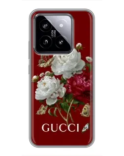 Чехол для Xiaomi 14 с картинкой «Gucci —  сад»