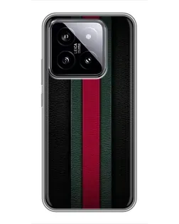 Чехол для Xiaomi 14 с картинкой «Gucci — неоновая линия»