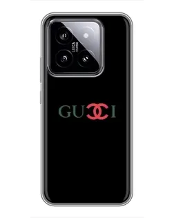 Чехол для Xiaomi 14 с картинкой «Gucci — красный градиент»