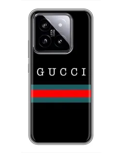 Чехол для Xiaomi 14 с картинкой «Gucci — красный пояс»