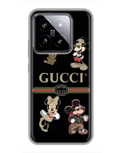 Чохол для Xiaomi 14 з картинкою «Gucci — герої Disney та монограма» Чохол для Xiaomi 14 з картинкою «Gucci — герої Disney та монограма»