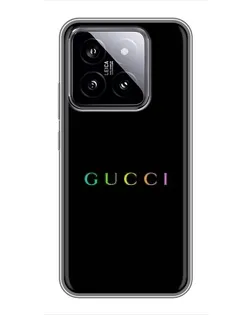 Чохол для Xiaomi 14 з картинкою «Gucci — неоновий мінімалізм» Чохол для Xiaomi 14 з картинкою «Gucci — неоновий мінімалізм»