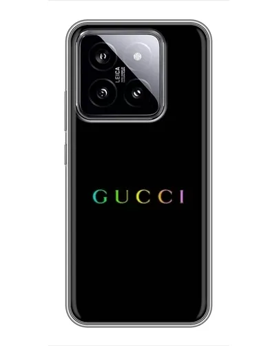 Чохол для Xiaomi 14 з картинкою «Gucci — неоновий мінімалізм» Чохол для Xiaomi 14 з картинкою «Gucci — неоновий мінімалізм»