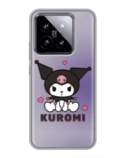 Чохол для Xiaomi 14 з картинкою «Kuromi — фіолетовий арт»