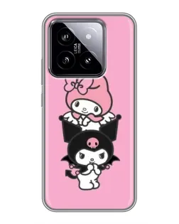 Чохол для Xiaomi 14 з картинкою «Тріо My Melody та Kuromi»