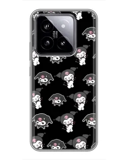 Чохол для Xiaomi 14 з картинкою «Чорний паттерн Kuromi»