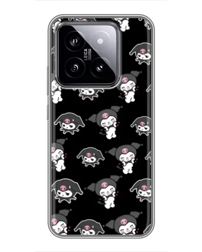 Чехол для Xiaomi 14 с картинкой «Черный паттерн Kuromi» Чехол для Xiaomi 14 с картинкой «Черный паттерн Kuromi»
