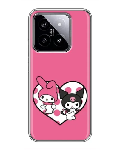 Чехол для Xiaomi 14 с картинкой «Kuromi и My Melody» Чехол для Xiaomi 14 с картинкой «Kuromi и My Melody»
