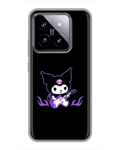 Чехол для Xiaomi 14 с картинкой «Электрическая Kuromi» Чехол для Xiaomi 14 с картинкой «Электрическая Kuromi»