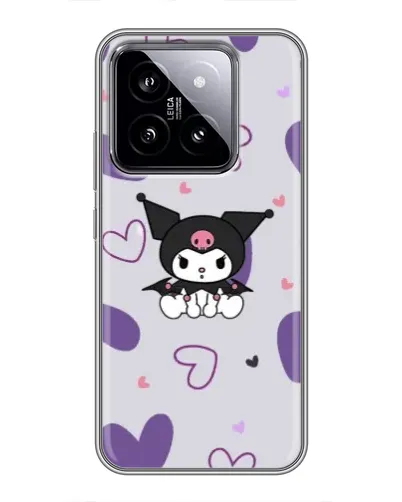 Чехол для Xiaomi 14 с картинкой «Kuromi и лавандовые сердца» Чехол для Xiaomi 14 с картинкой «Kuromi и лавандовые сердца»