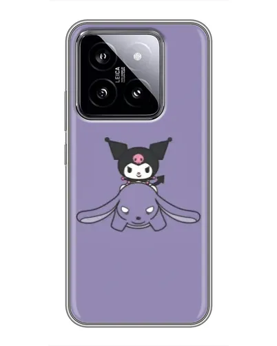 Чехол для Xiaomi 14 с картинкой «Kuromi на лиловом фоне» Чехол для Xiaomi 14 с картинкой «Kuromi на лиловом фоне»