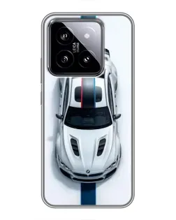 Чохол для Xiaomi 14 з картинкою «Вид зверху — BMW M»