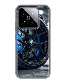 Чохол для Xiaomi 14 з картинкою «Колесо BMW зблизька»