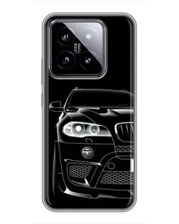 Чохол для Xiaomi 14 з картинкою «Темний силует BMW»