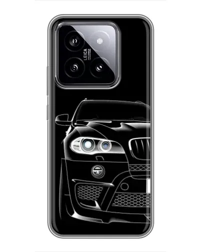 Чохол для Xiaomi 14 з картинкою «Темний силует BMW»