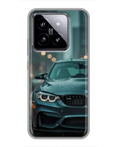 Чохол для Xiaomi 14 з картинкою «BMW у вогнях міста»