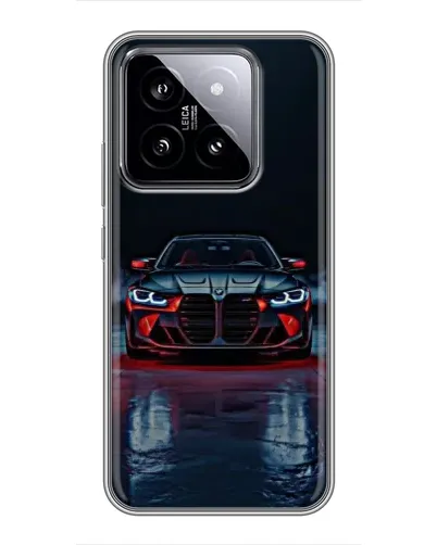 Чохол для Xiaomi 14 з картинкою «BMW на мокрій дорозі»