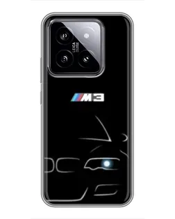Чохол для Xiaomi 14 з картинкою «Мінімалістичний принт BMW M3»