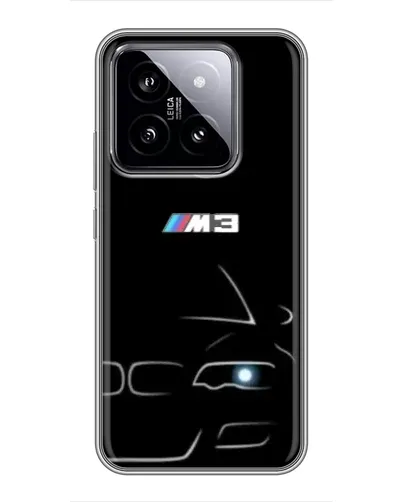 Чохол для Xiaomi 14 з картинкою «Мінімалістичний принт BMW M3»