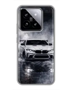Чохол для Xiaomi 14 з картинкою «BMW крізь туман»