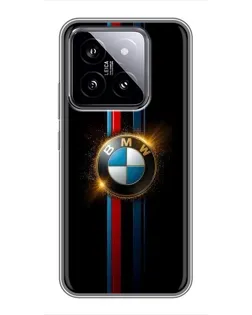 Чохол для Xiaomi 14 з картинкою «BMW M-Power неон»
