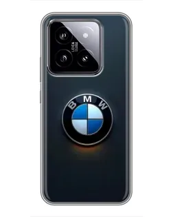 Чохол для Xiaomi 14 з картинкою «Логотип BMW — мінімалізм»