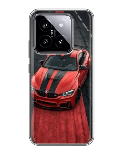 Чохол для Xiaomi 14 з картинкою «BMW на червоній доріжці»