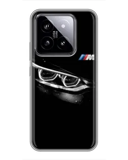 Чехол для Xiaomi 14 с картинкой «BMW — взгляд тигра»
