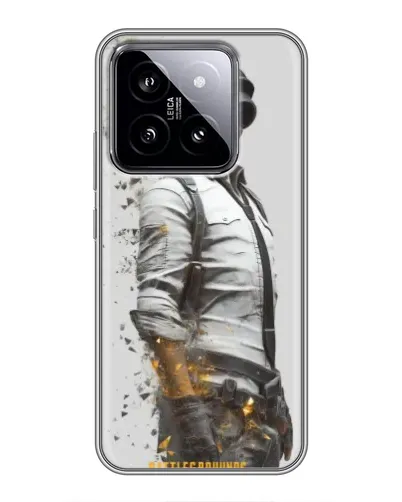 Чохол для Xiaomi 14 з картинкою «PUBG — боєць у пилу»