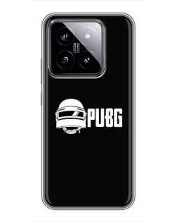 Чохол для Xiaomi 14 з картинкою «PUBG — класичний лого»