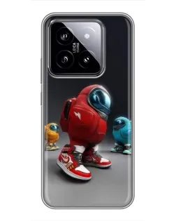 Чехол для Xiaomi 14 с картинкой «Among Us — 3D стиль»
