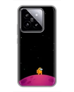 Чехол для Xiaomi 14 с картинкой «Одинокий герой на планете»